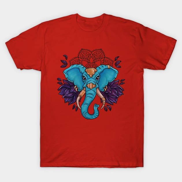 Haathi Mandala Elephant II T-Shirt by WildSkullflowerArt